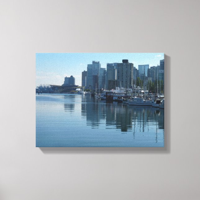 Vancouver Harbour Art Print Seascape Art Canvas (Front)