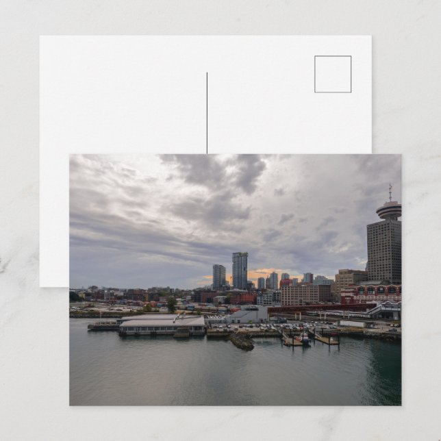 Vancouver Harbour Twilight Postcard (Front/Back)