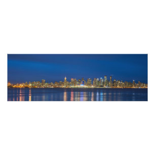 Vancouver in the night photo print