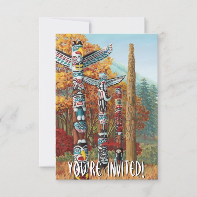 Vancouver Invitations Personalised Vancouver RSVP (Front)