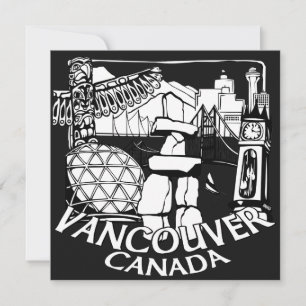 Vancouver Invitations Personalised Vancouver RSVP