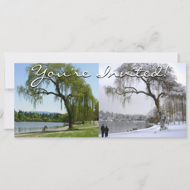 Vancouver Invitations Personalised Vancouver RSVP (Front)