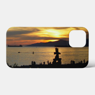 Vancouver iPhone Mini Case Inukshuk Sunset Cases