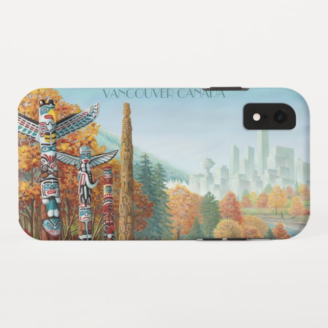 Vancouver iPhone XR Case Vancouver Totem Pole Case (Back (Horizontal))