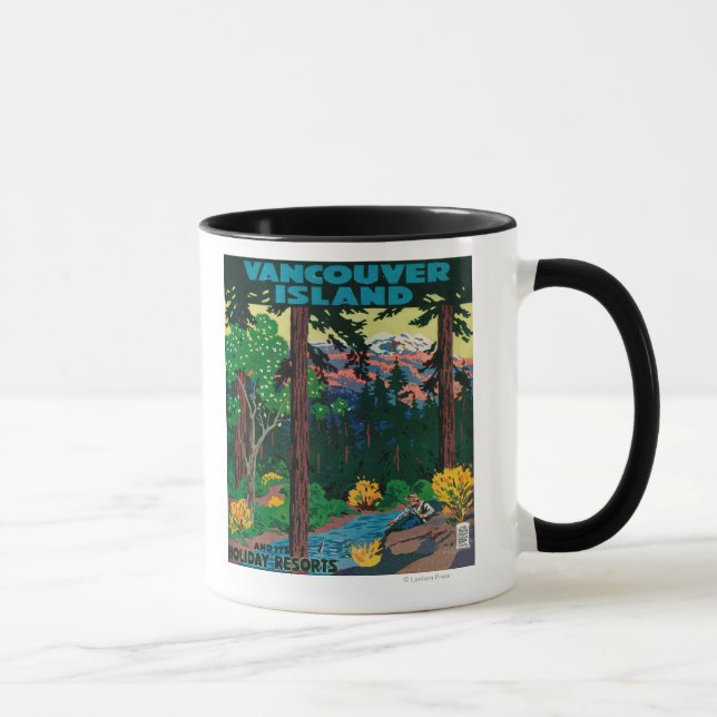 Vancouver Island Advertising Poster Mug (Right)