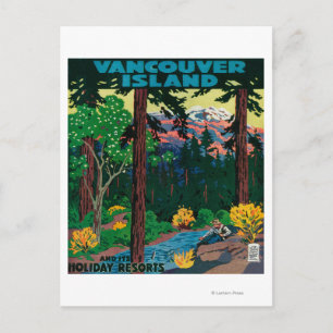 Vancouver Island Advertising Poster Postcard