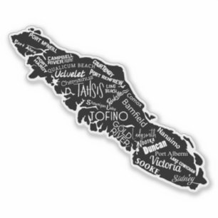 Vancouver Island Places West Coast Vinyl Sticker