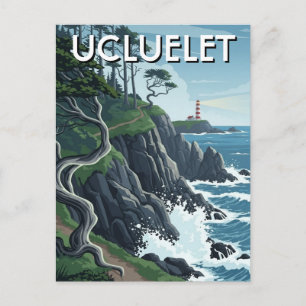 Vancouver Island Ucluelet Travel Postcard