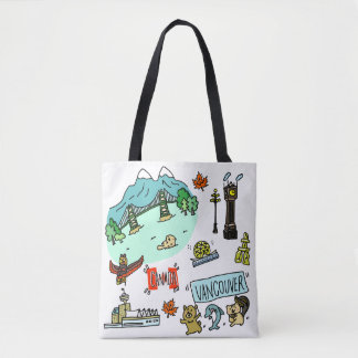Vancouver lovers tote cute animals bag