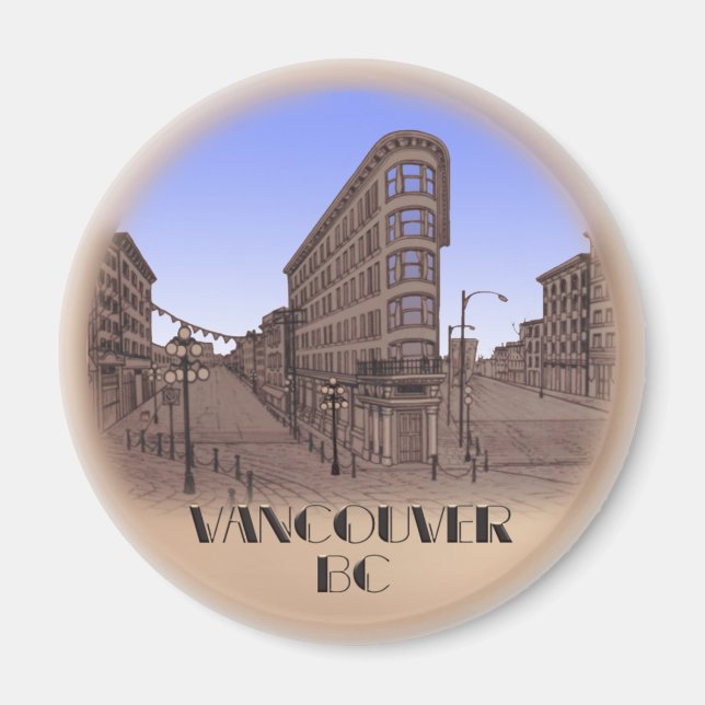 Vancouver Magnet Souvenir Magnet Buttons & Gifts (Front)
