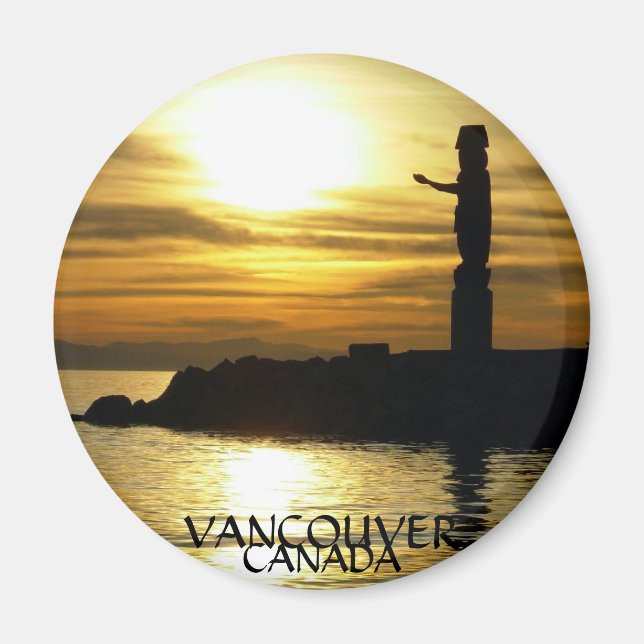 Vancouver Magnet Souvenir Sunset Beach Magnets (Front)