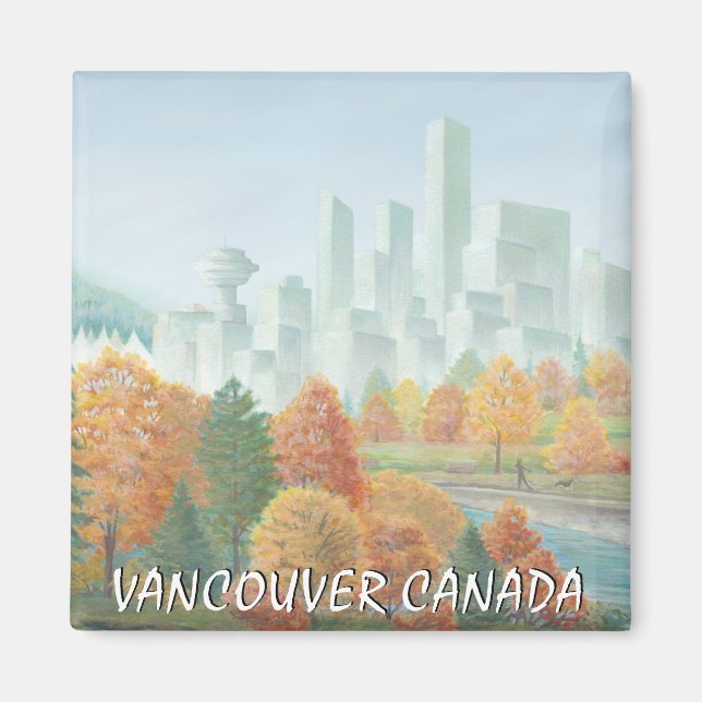 Vancouver Magnet Souvenir Vancouver Landmark Gifts (Front)