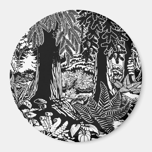 Vancouver Magnet Stanley Park Forest Fridge Magnet (Front)