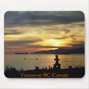 Vancouver Mousepad Souvenir Canada Sunset Gift
