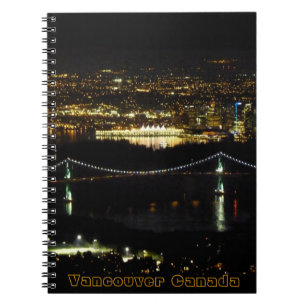 Vancouver Notebook Vancouver Cityscape Souvenir