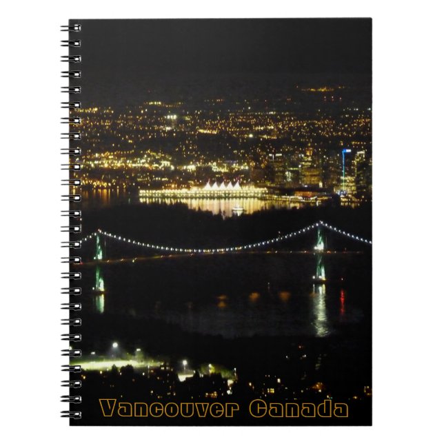 Vancouver Notebook Vancouver Cityscape Souvenir (Front)