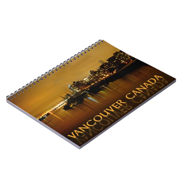 Vancouver Notebook Vancouver Cityscape Souvenir (Left Side)