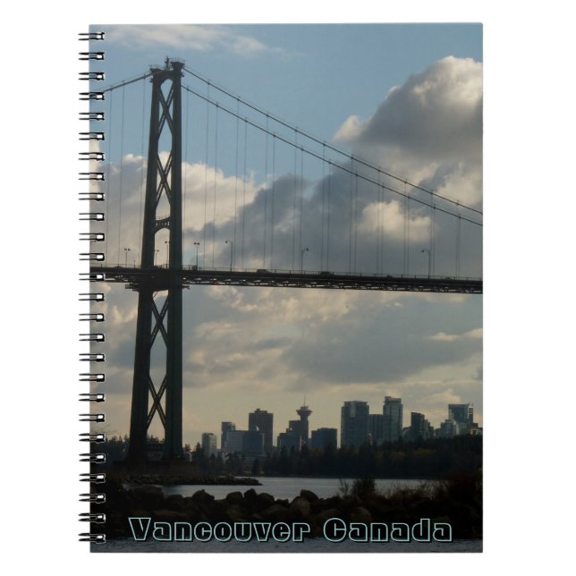 Vancouver Notebook Vancouver Cityscape Souvenir (Front)