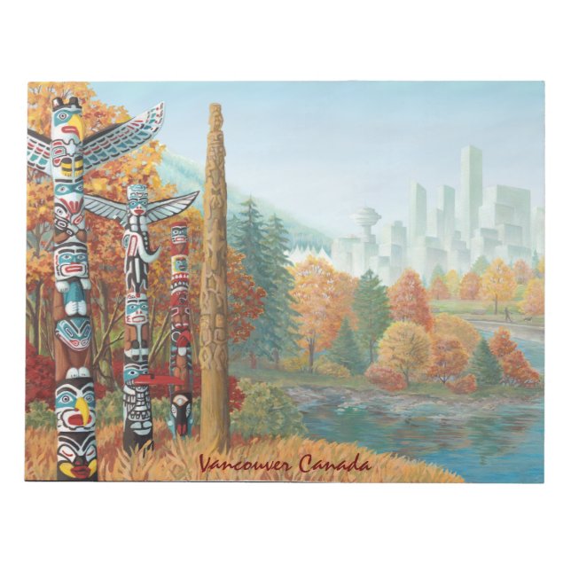 Vancouver Notepad Personalised Vancouver Souvenir (Front)