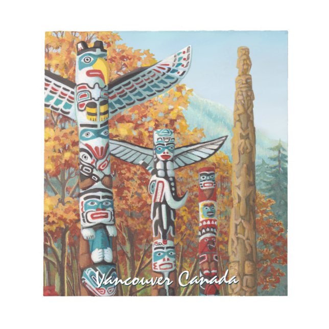 Vancouver Notepad Personalised Vancouver Souvenir (Front)
