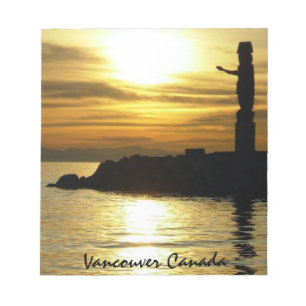 Vancouver Notepad Personalised Vancouver Souvenir