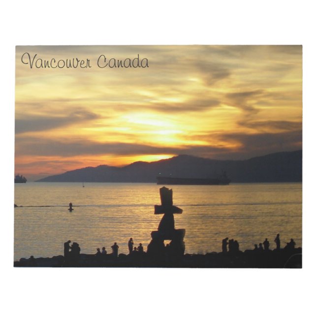 Vancouver Notepad Vancouver Landmarks Souvenir (Front)