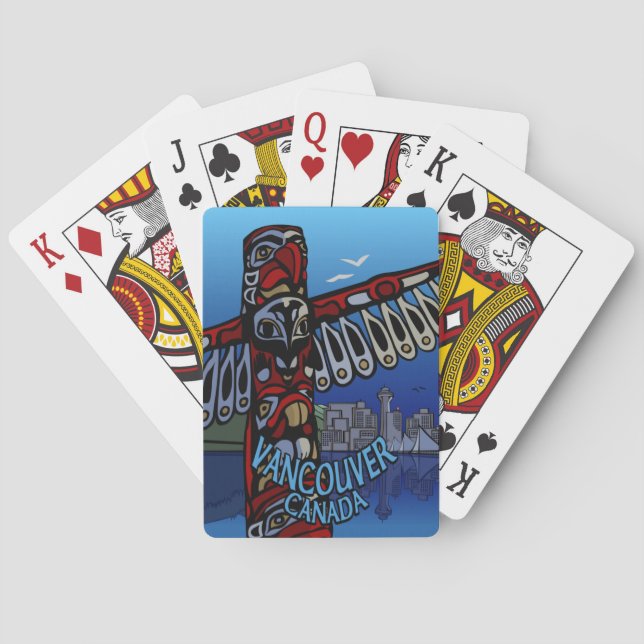 Vancouver Playing Cards Totem Poles Cards (Back)