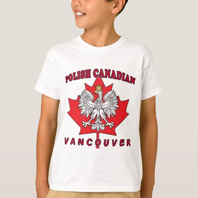 Vancouver Polish Canadian Leaf T-Shirt (Front)