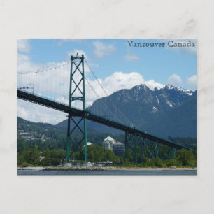 Vancouver Postcards Lions Gate Personalised Card