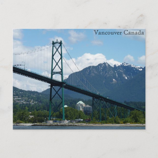 Vancouver Postcards Lions Gate Personalised Card (Front)