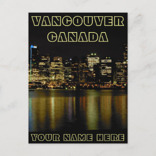 Vancouver Postcards Personalise CItyscape Postcard