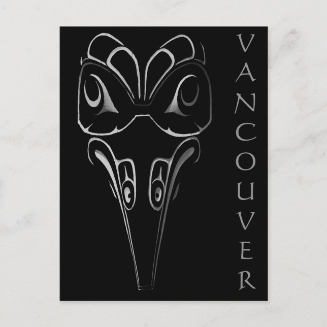 Vancouver Postcards Totem Pole Landmarks Art Cards (Front)