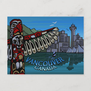 Vancouver Postcards Totem Pole & Landmarks Cards
