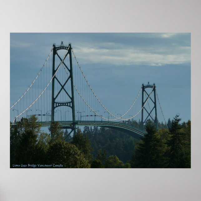 Vancouver Poster Print Vancouver Cityscape Print (Front)