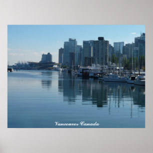 Vancouver Poster Print Vancouver Cityscape Print