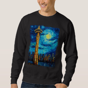 Vancouver Retro Vintage Vancouver Canada Van Gogh Sweatshirt