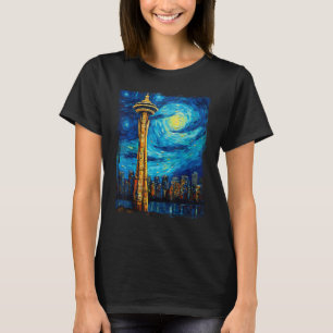 Vancouver Retro Vintage Vancouver Canada Van Gogh  T-Shirt