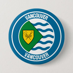 Vancouver Round Emblem 7.5 Cm Round Badge