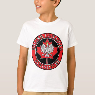Vancouver Round Polish Canadian Leaf T-Shirt
