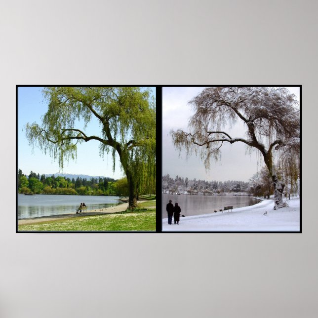 Vancouver Seasons Poster Print Canada Souvenir (Front)