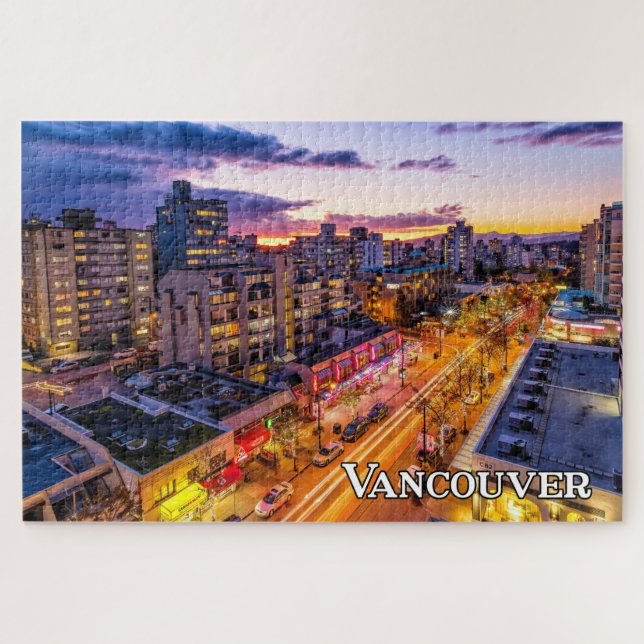 Vancouver Skyline, British Columbia, Canada Jigsaw Puzzle (Horizontal)