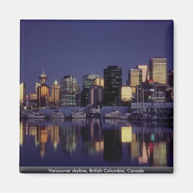 Vancouver skyline, British Columbia, Canada Magnet (Front)