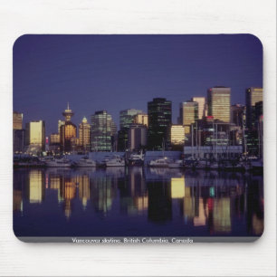 Vancouver skyline, British Columbia, Canada Mouse Mat