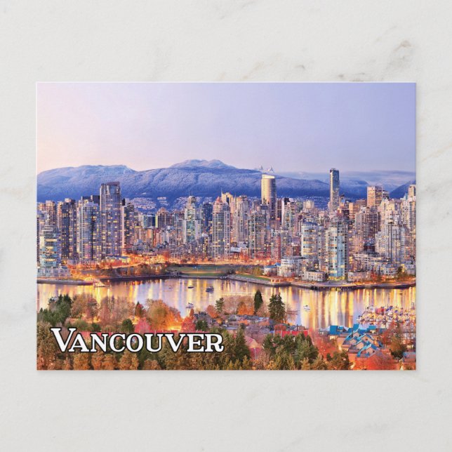 Vancouver Skyline, British Columbia, Canada Postcard (Front)