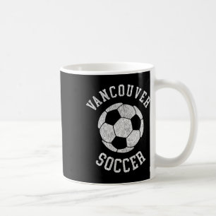Vancouver Soccer Retro Distressed 90's Vintage Coffee Mug