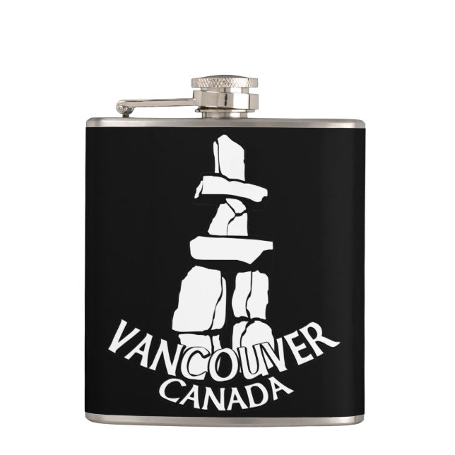 Vancouver Souvenir Flask Vancouver Landmark Gifts (Front)