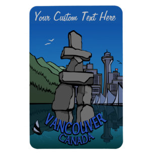 Vancouver Souvenir Magnet Personalized Totem Gift