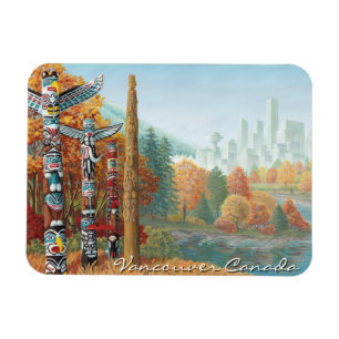 Vancouver Souvenir Magnet Totem Pole Landmark Gift