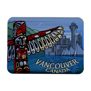 Vancouver Souvenir Magnet Totem Pole Landmark Gift