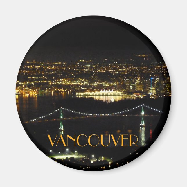 Vancouver Souvenir Magnets Custom Vancouver Magnet (Front)